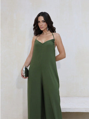 Macacão Pantalona Elegante Feminino