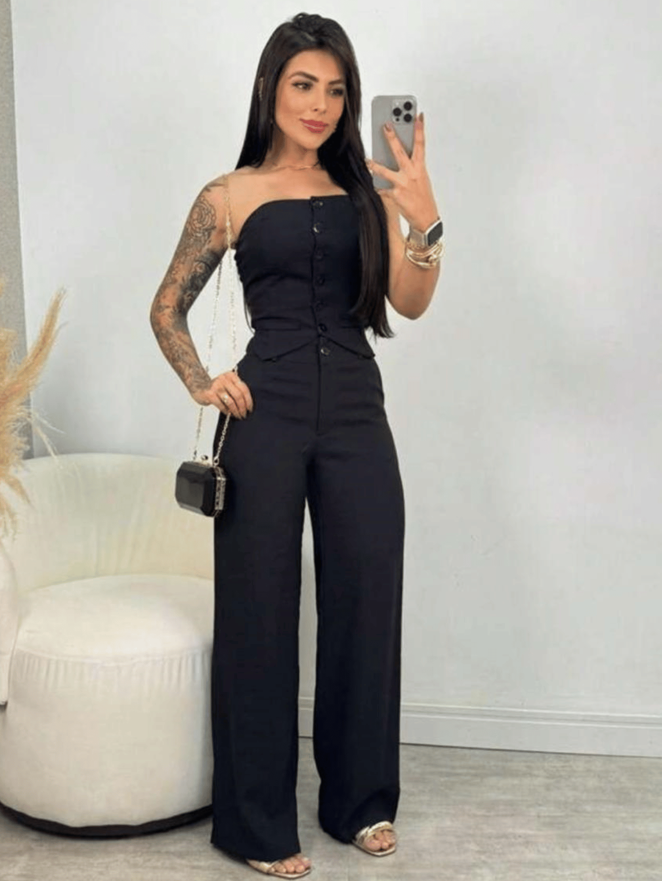 Conjunto Elegante Alfaiataria Social