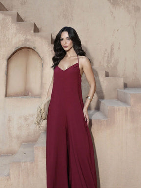 Macacão Pantalona Elegante Feminino