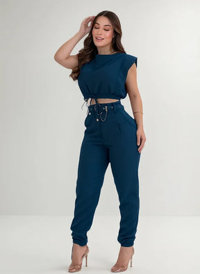 Conjunto Calça Alfaiataria Skinny Feminina