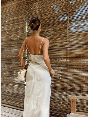 Vestido Longo Vogue Flor de Linho