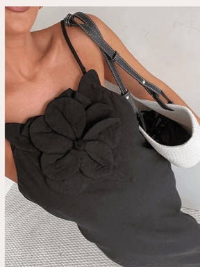 Vestido Longo Vogue Flor de Linho