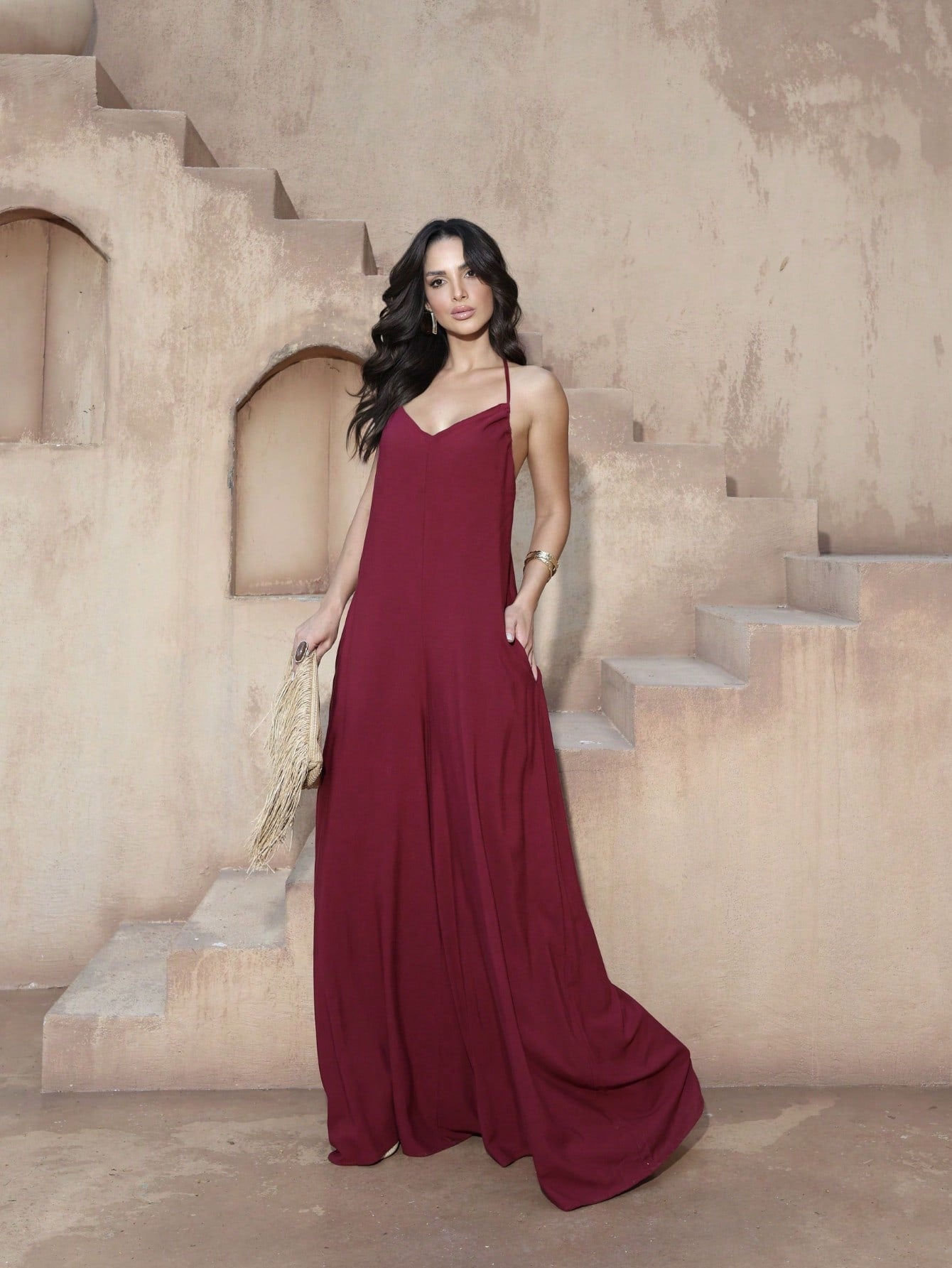 Macacão Pantalona Elegante Feminino