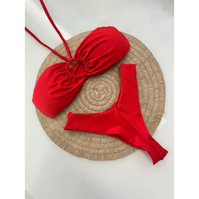 biquini fio duplo com bojo removível biquíni tomara que caia