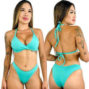Biquíni Asa Delta Conjunto Top Fixo