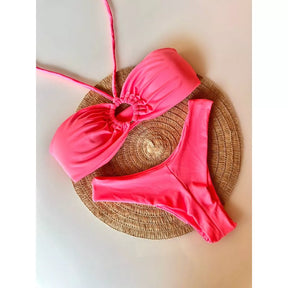 biquini fio duplo com bojo removível biquíni tomara que caia
