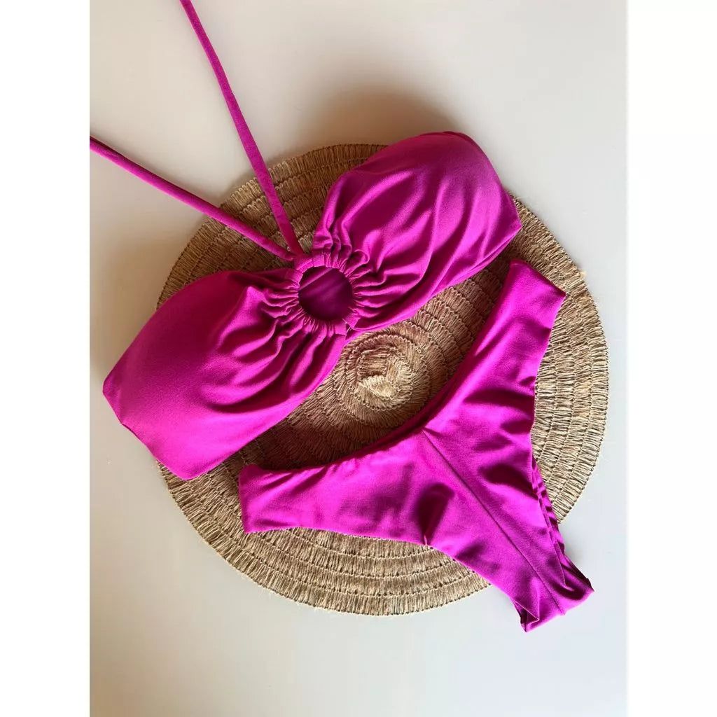 biquini fio duplo com bojo removível biquíni tomara que caia