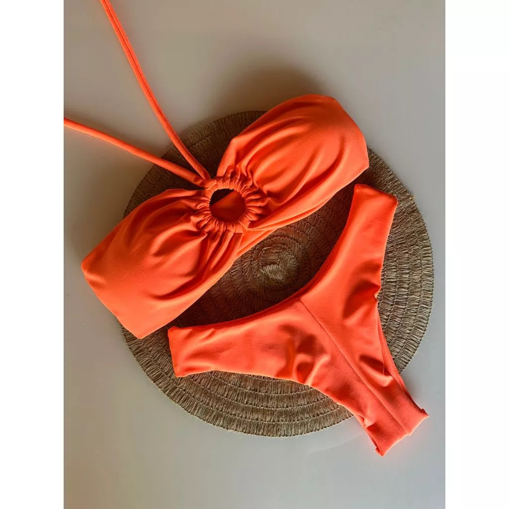 biquini fio duplo com bojo removível biquíni tomara que caia