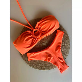 biquini fio duplo com bojo removível biquíni tomara que caia